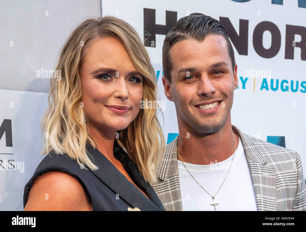 NASHVILLE, TN - agosto 21: Miranda Lambert e Brendan Mcloughlin partecipare alla XIII annuale successi di ACM all Auditorium Ryman il 21 agosto 2019 a Nashville, nel Tennessee. Foto: De Rode/imageSPACE/MediaPunch Foto Stock