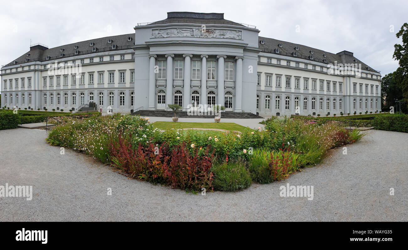 Il Palazzo elettorale (tedesco: Kurfürstliches Schloss) di Coblenza, Renania Palatinato (Renania-Palatinato) Germania Foto Stock