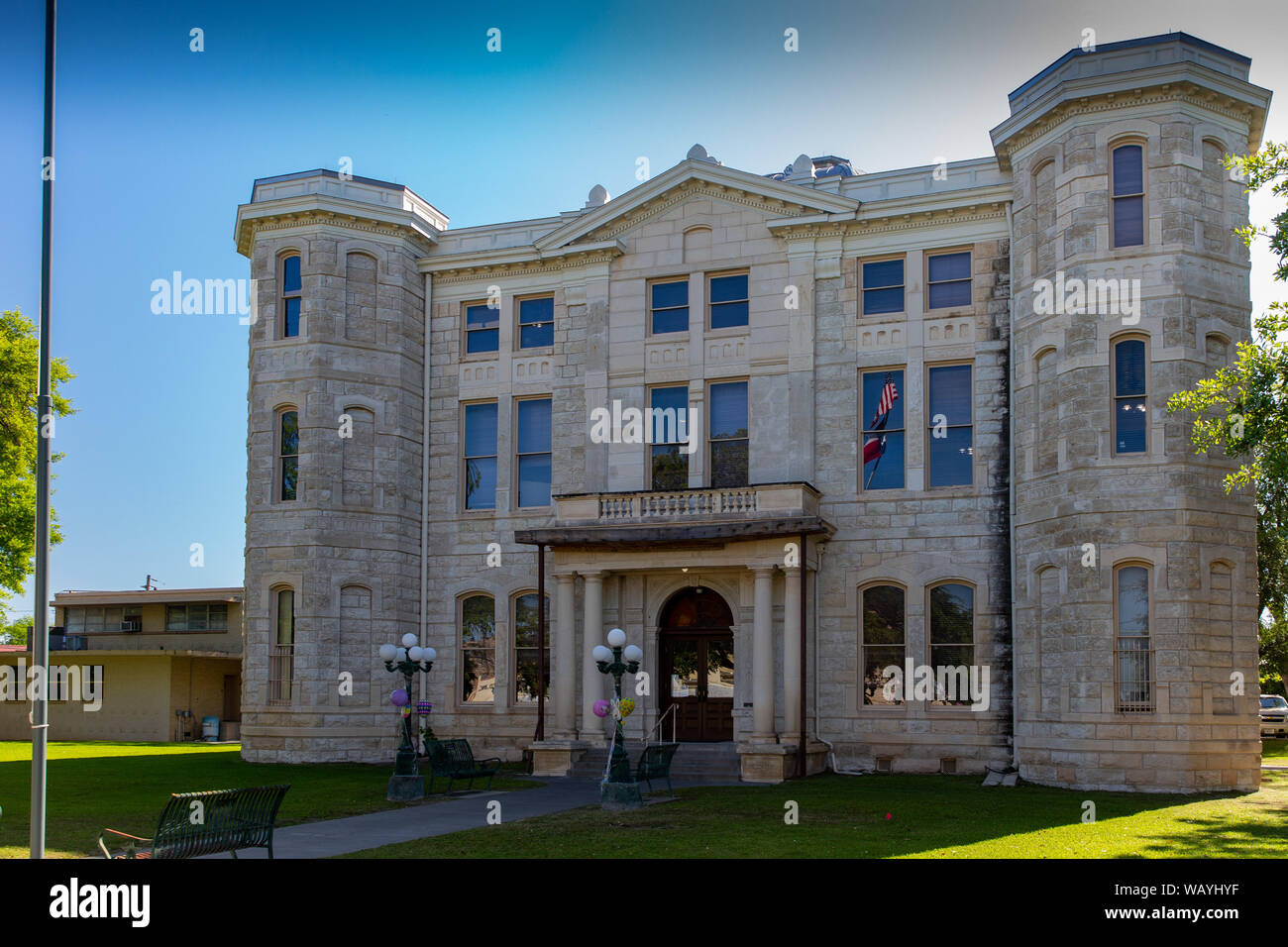 La storica Val Verde County Courthouse in Del Rio, costruito nel 1887 Foto Stock