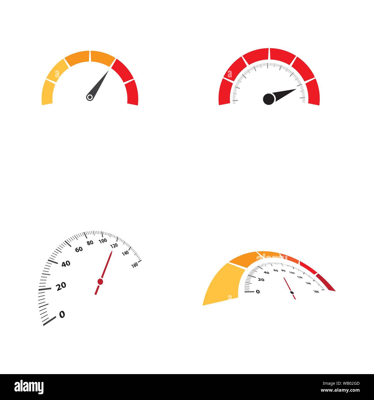 Il tachimetro illustrazione vettoriale design icona Illustrazione Vettoriale