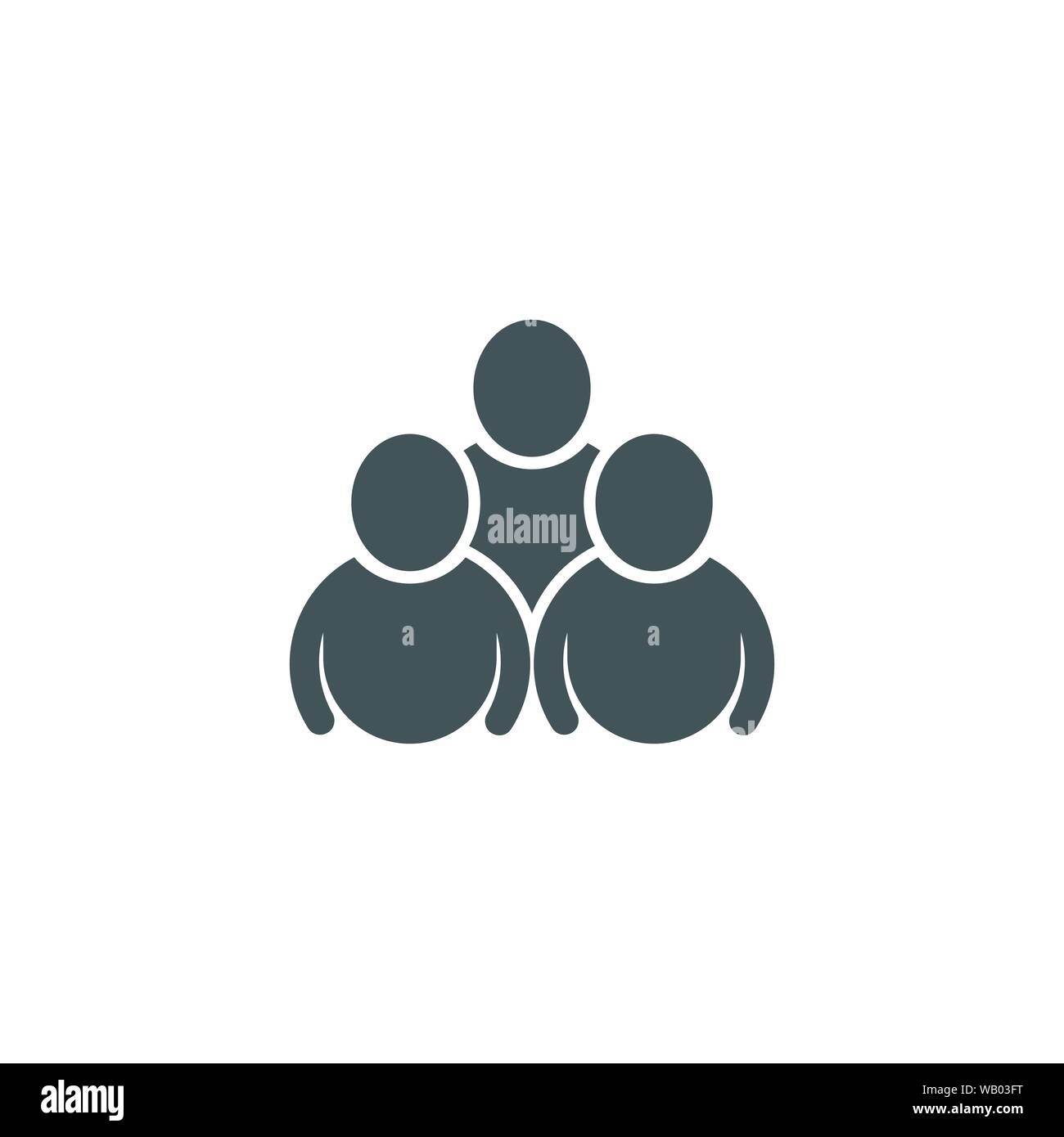 Icona di persone del gruppo di lavoro illustrazione vettoriale design Illustrazione Vettoriale