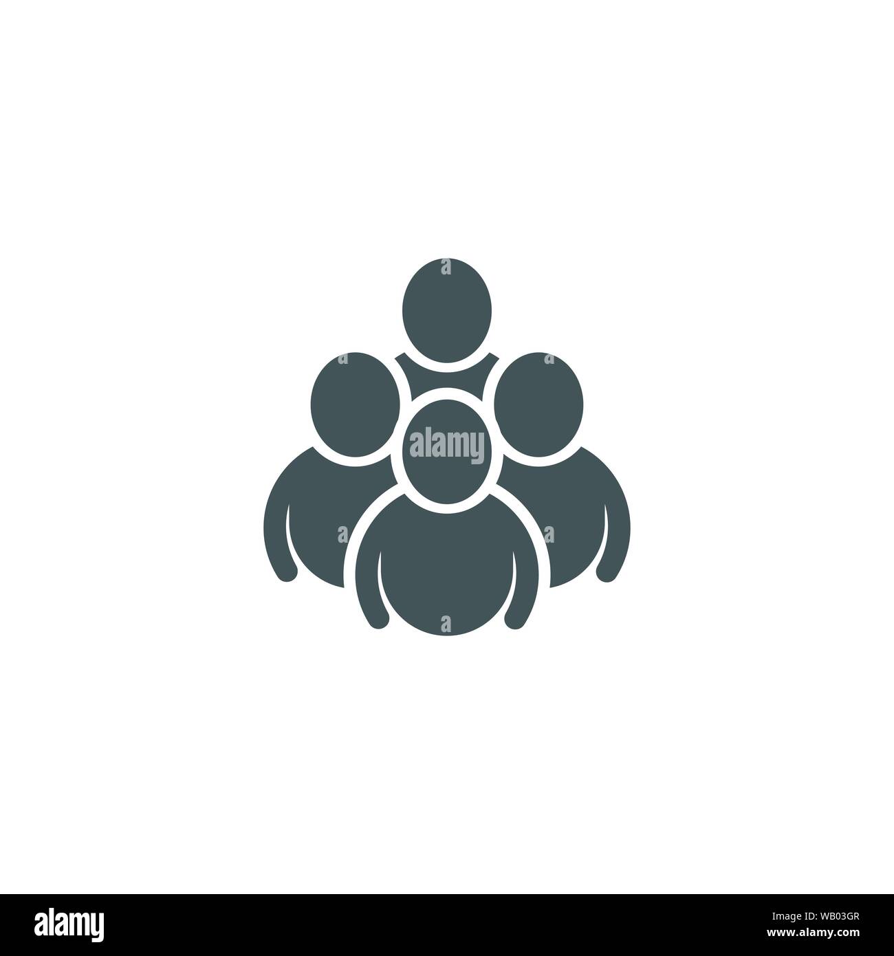 Icona di persone del gruppo di lavoro illustrazione vettoriale design Illustrazione Vettoriale