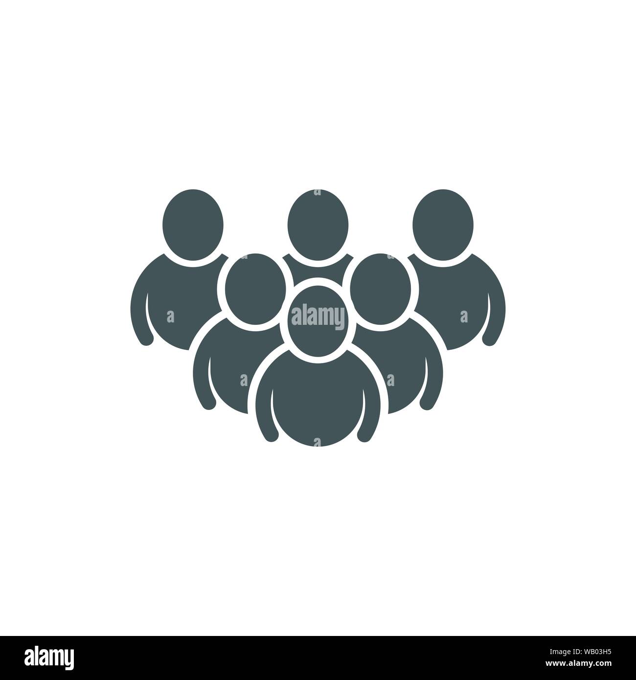 Icona di persone del gruppo di lavoro illustrazione vettoriale design Illustrazione Vettoriale