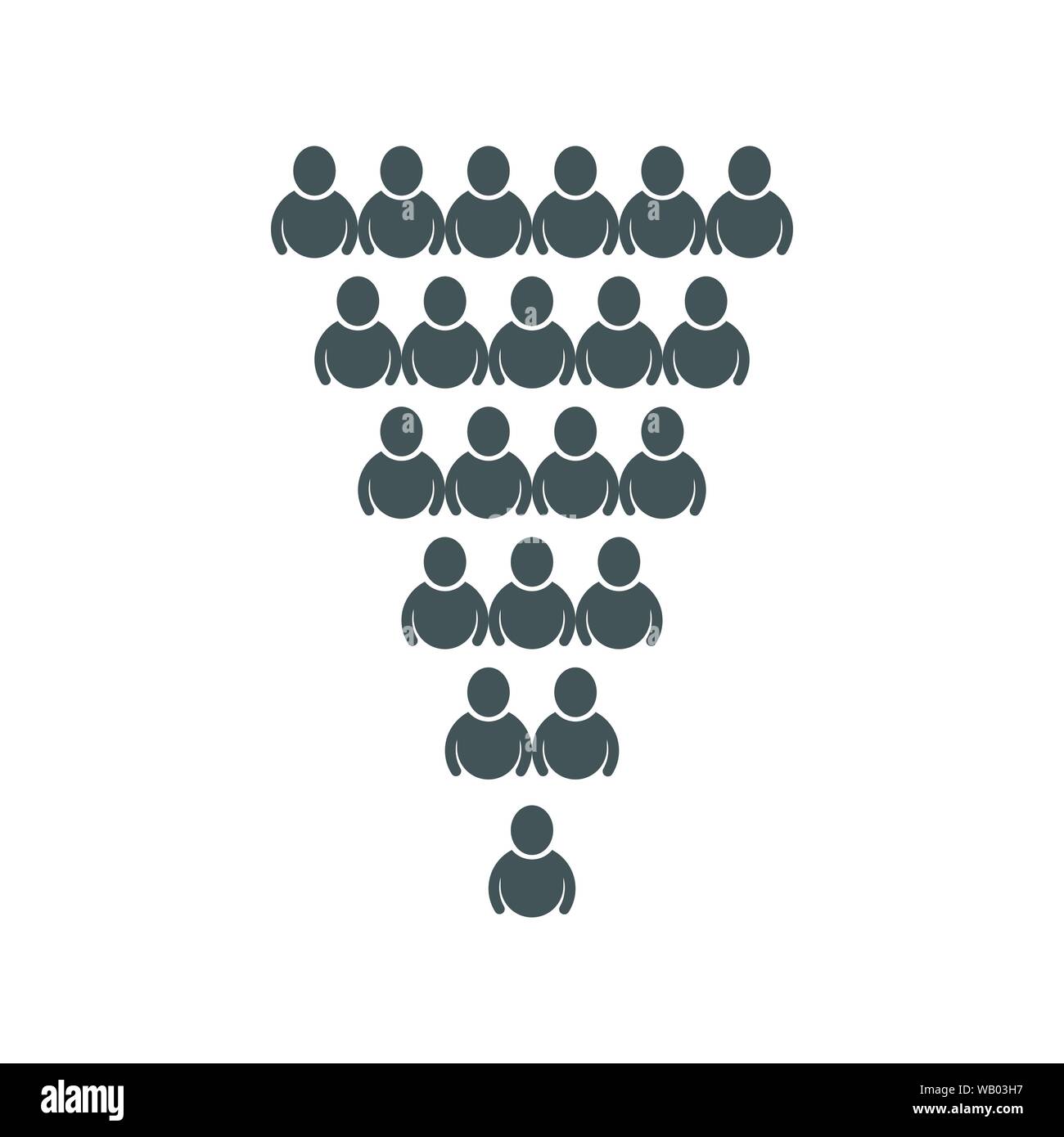 Icona di persone del gruppo di lavoro illustrazione vettoriale design Illustrazione Vettoriale