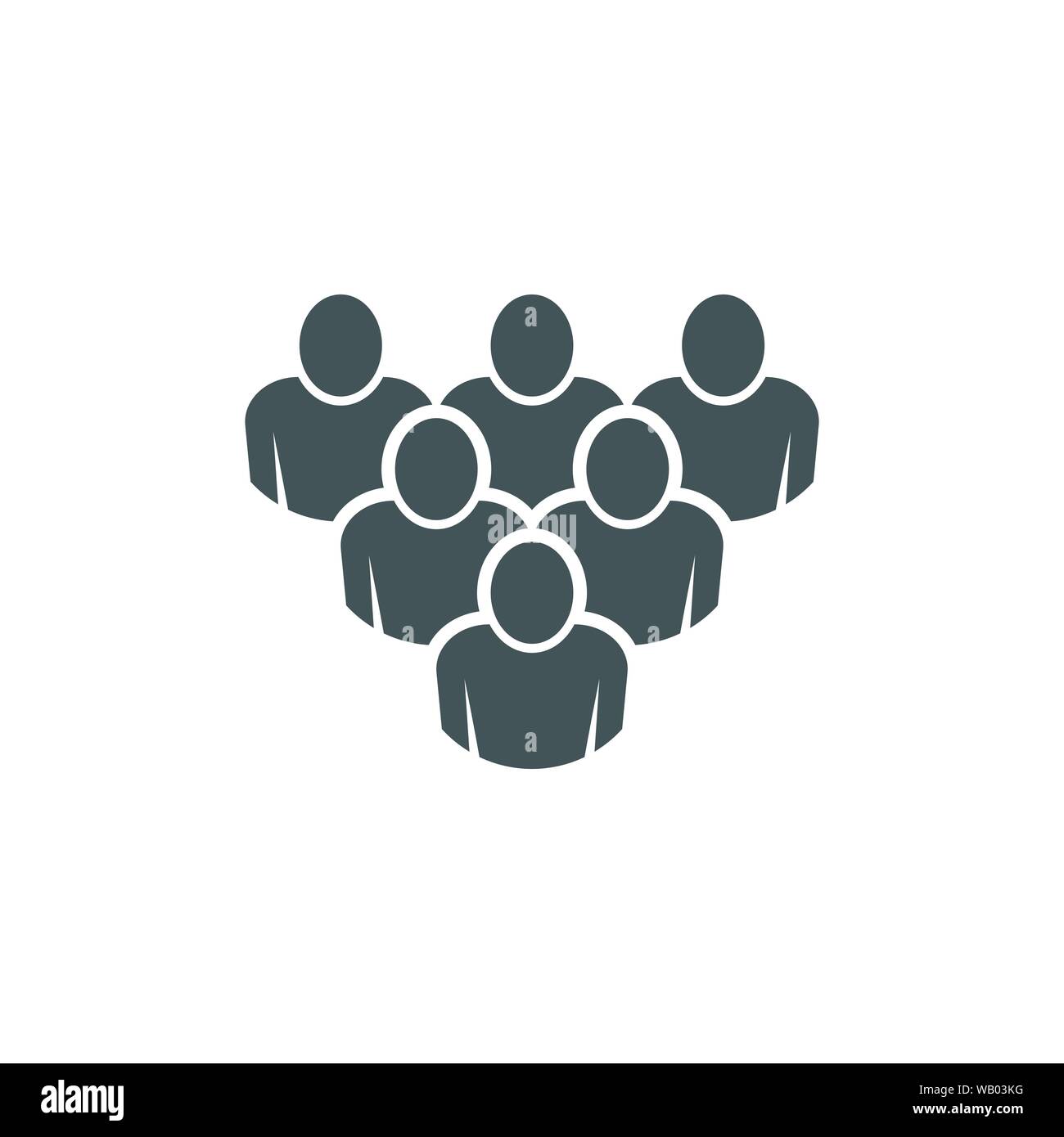 Icona di persone del gruppo di lavoro illustrazione vettoriale design Illustrazione Vettoriale