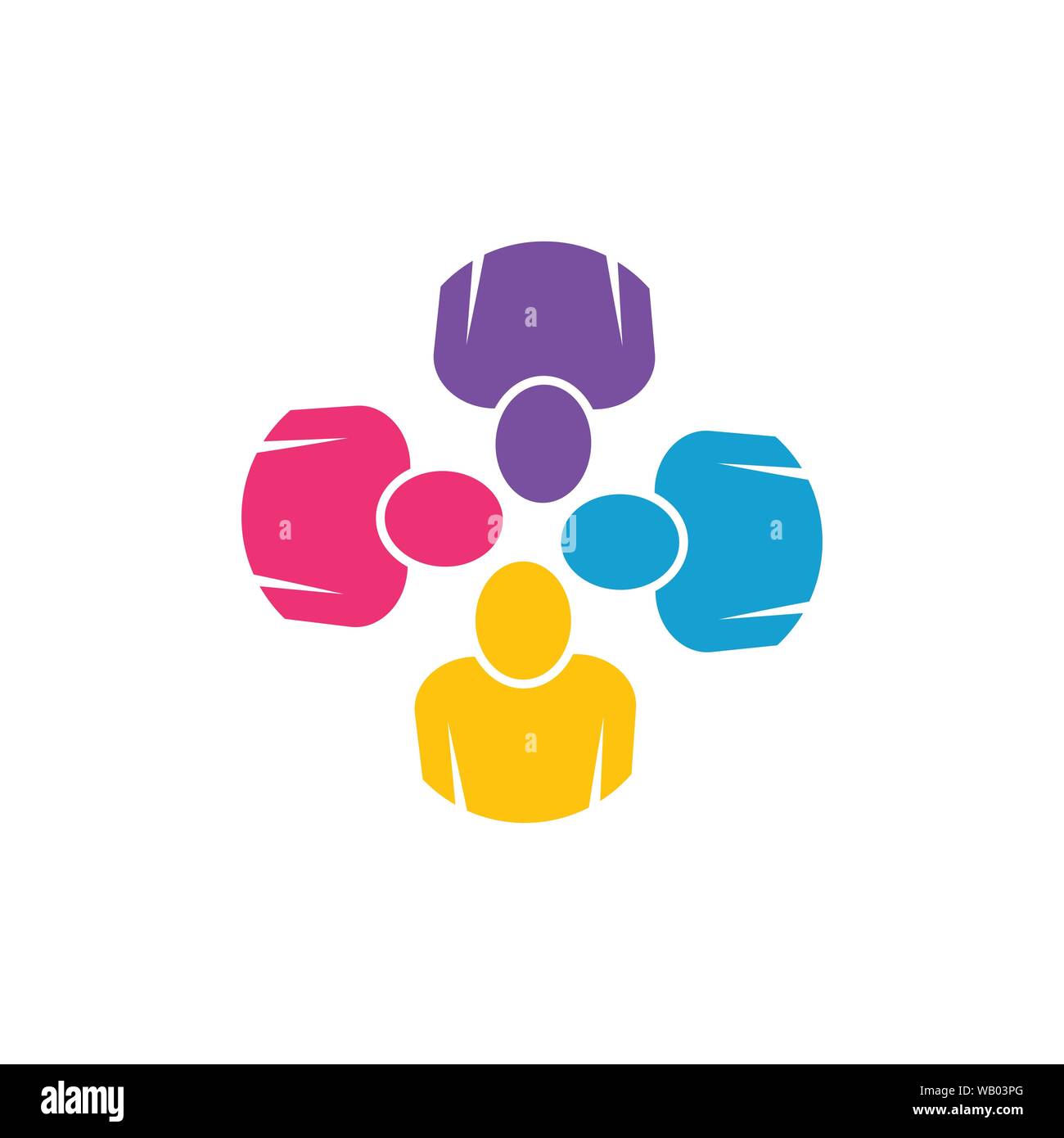 Icona di persone del gruppo di lavoro illustrazione vettoriale design Illustrazione Vettoriale