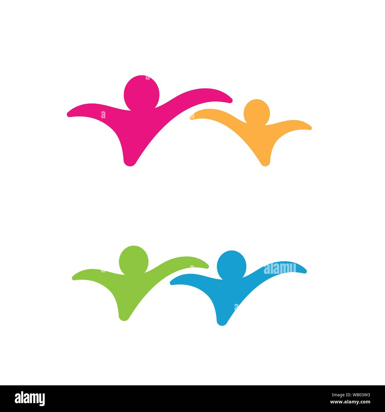 Icona di persone del gruppo di lavoro illustrazione vettoriale design Illustrazione Vettoriale