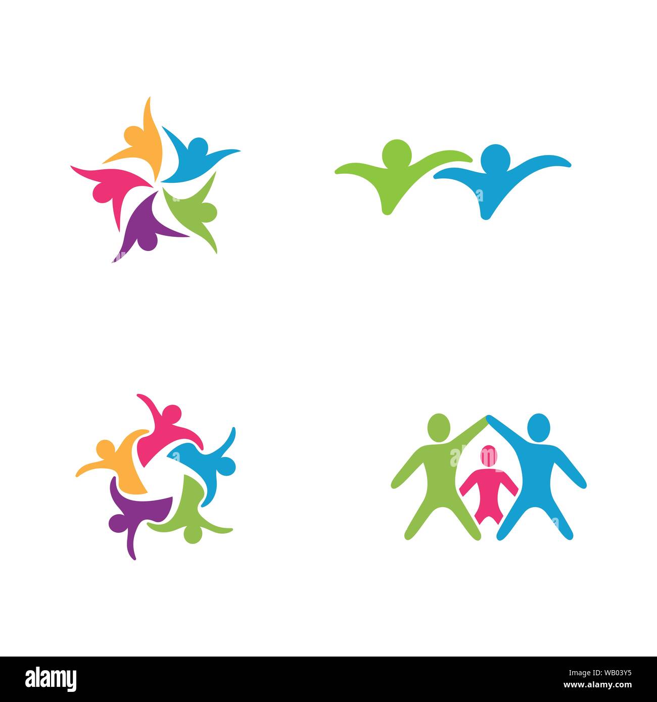 Icona di persone del gruppo di lavoro illustrazione vettoriale design Illustrazione Vettoriale