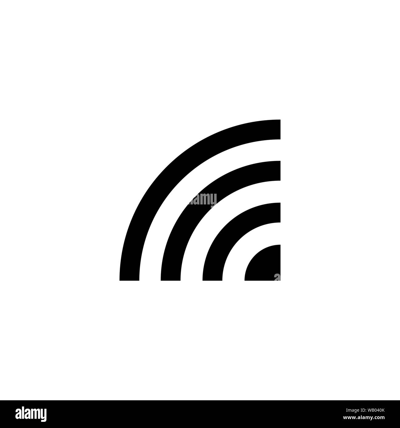 Il segnale wi-fi illustrazione del modello di progettazione Illustrazione Vettoriale