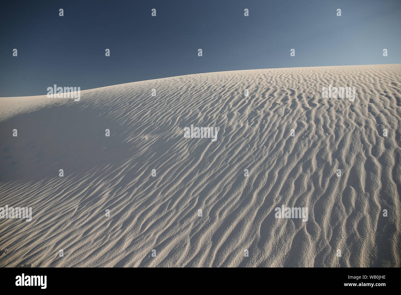 White Sands National Monument in New Mexico. Foto Stock