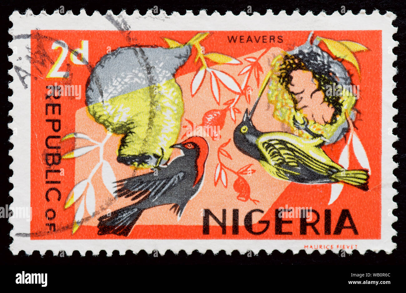 La Nigeria Francobollo - Uccelli Foto Stock