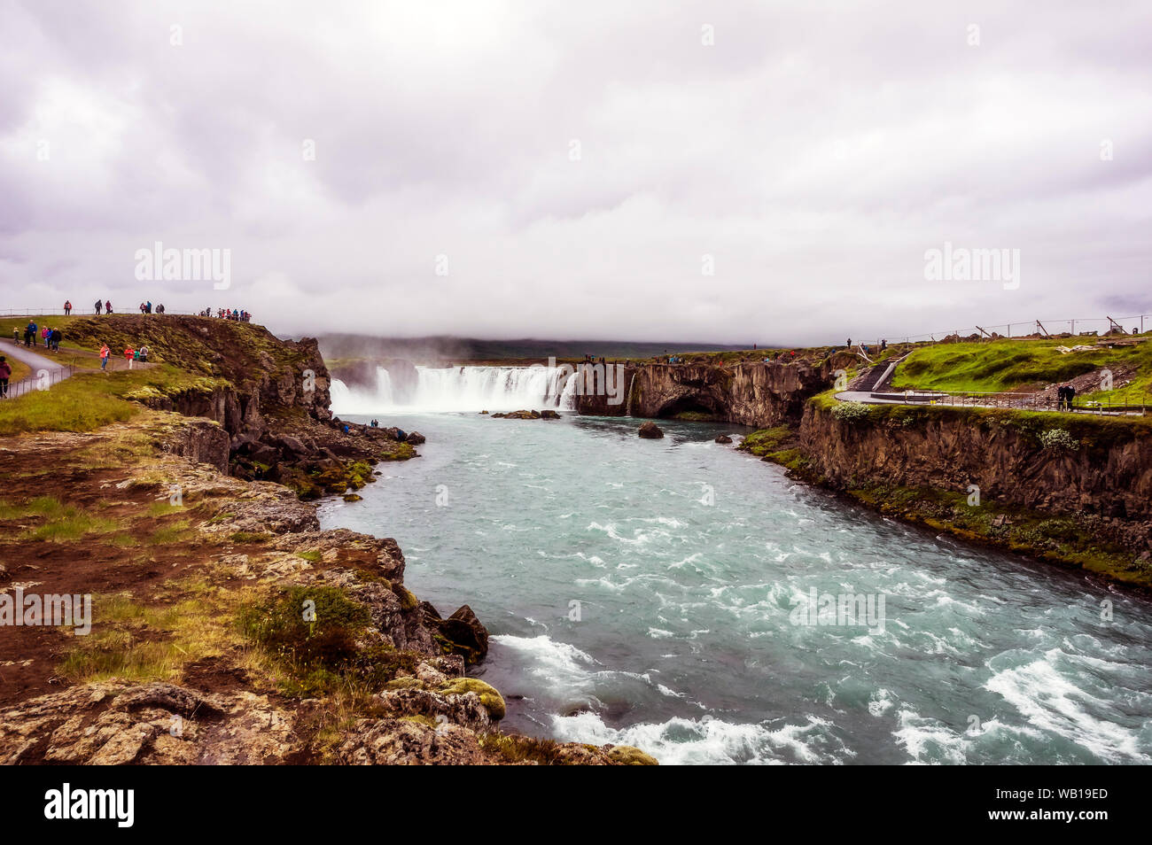 L'Islanda, cascate Godafoss Foto Stock