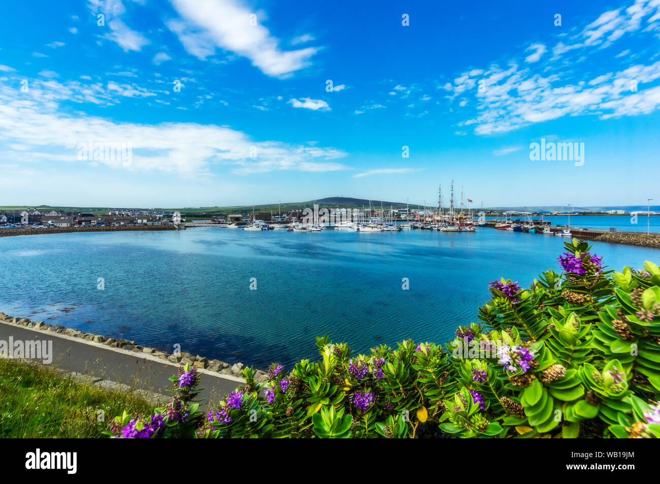 Gran Bretagna, Scozia, isole Orcadi, Kirkwall, Porto Foto Stock