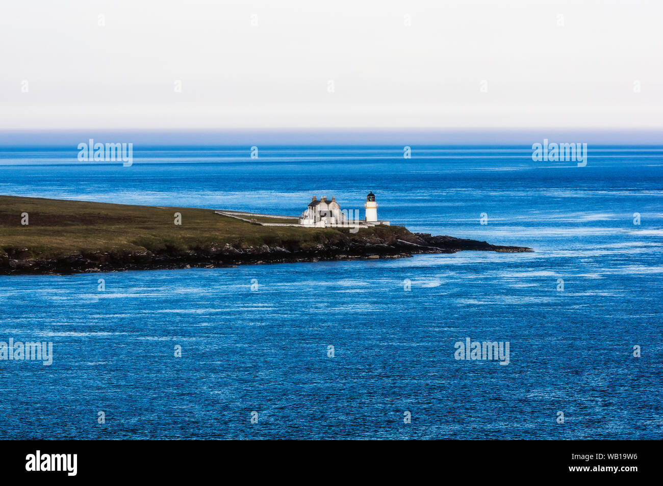 Gran Bretagna, Scozia, isole Orcadi, Shapinsay, Light house Heliar Holm Foto Stock