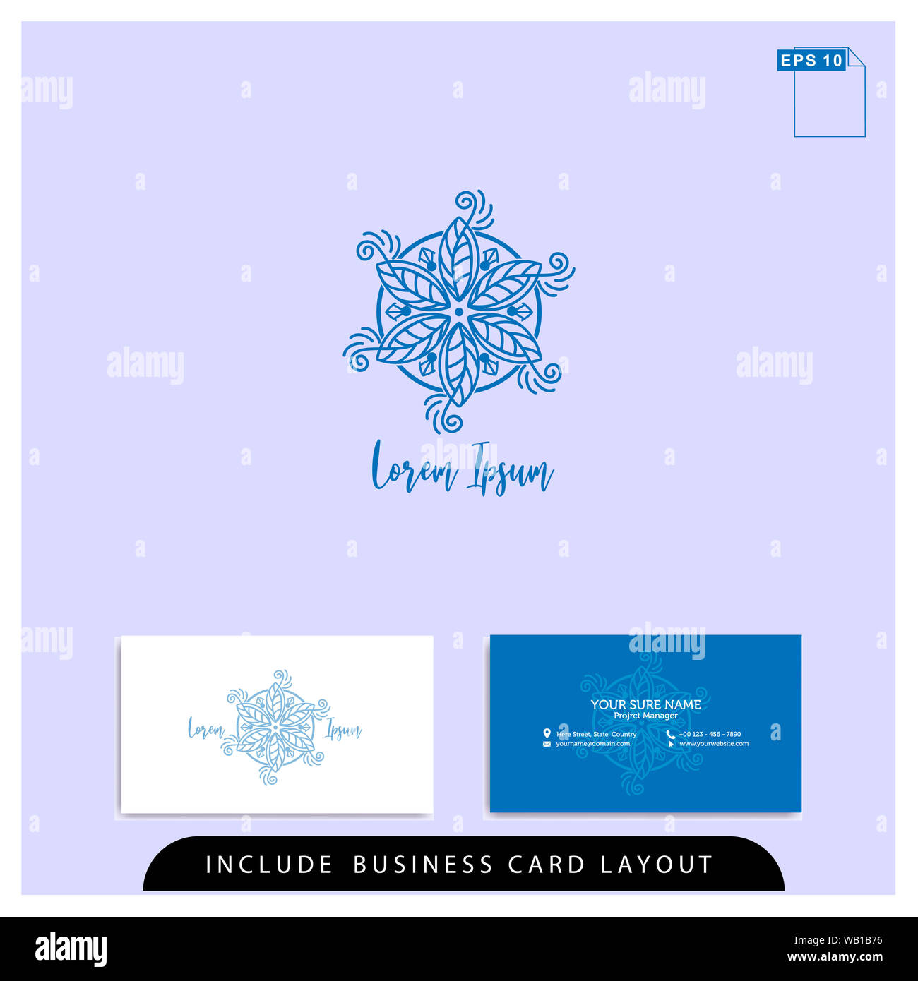 Emblema del vettore. Elegante, elementi classici. Può essere utilizzato per il centro termale, gioielli, Bellezza e moda industria. Grande per logo, monogramma, invito, flyer, menu Foto Stock