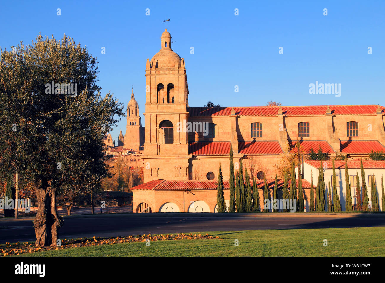 Salamanca, Spagna - Sito Patrimonio Mondiale dell'UNESCO con romaniche, gotiche, rinascimentali e barocche. La Chiesa di Santisima Trinidad de Arrabal. Foto Stock