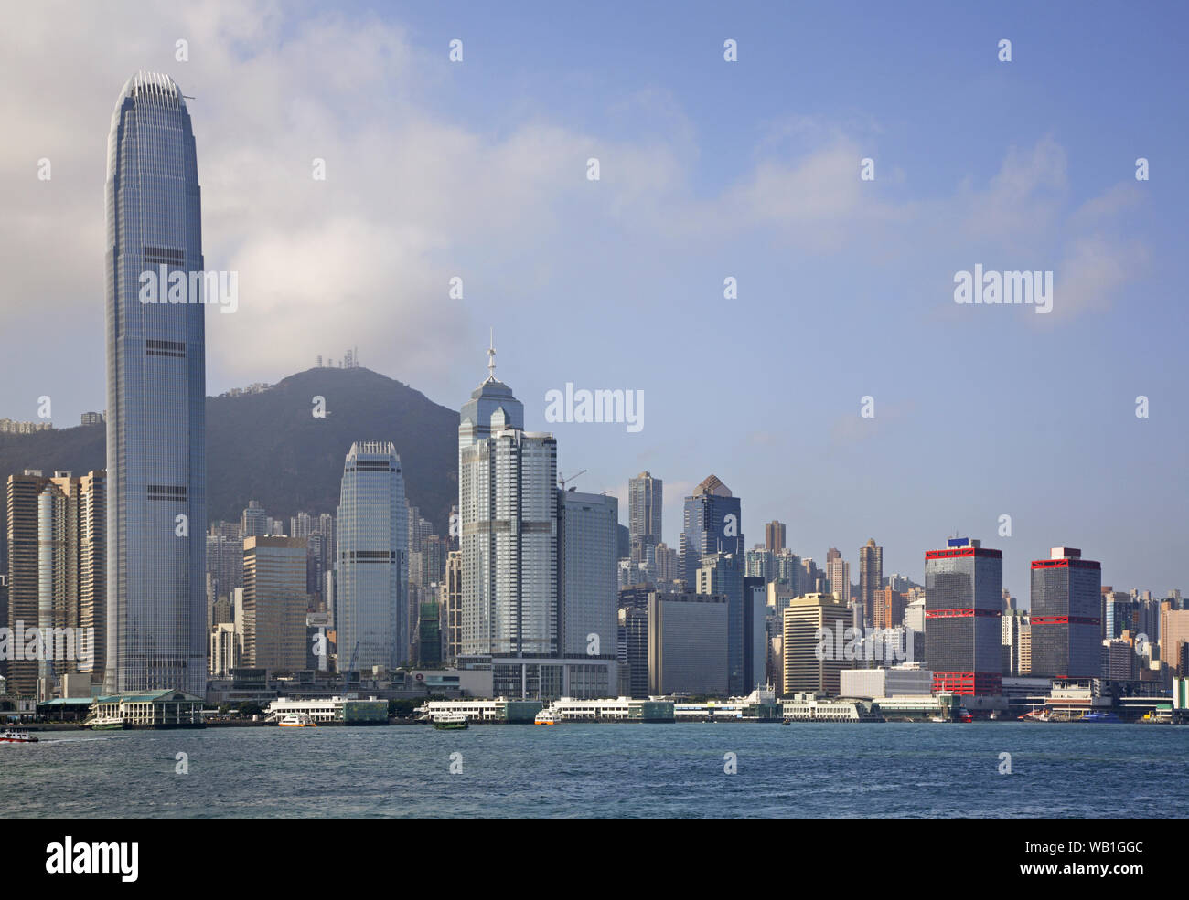 Victoria stretto in Hong Kong. Cina Foto Stock