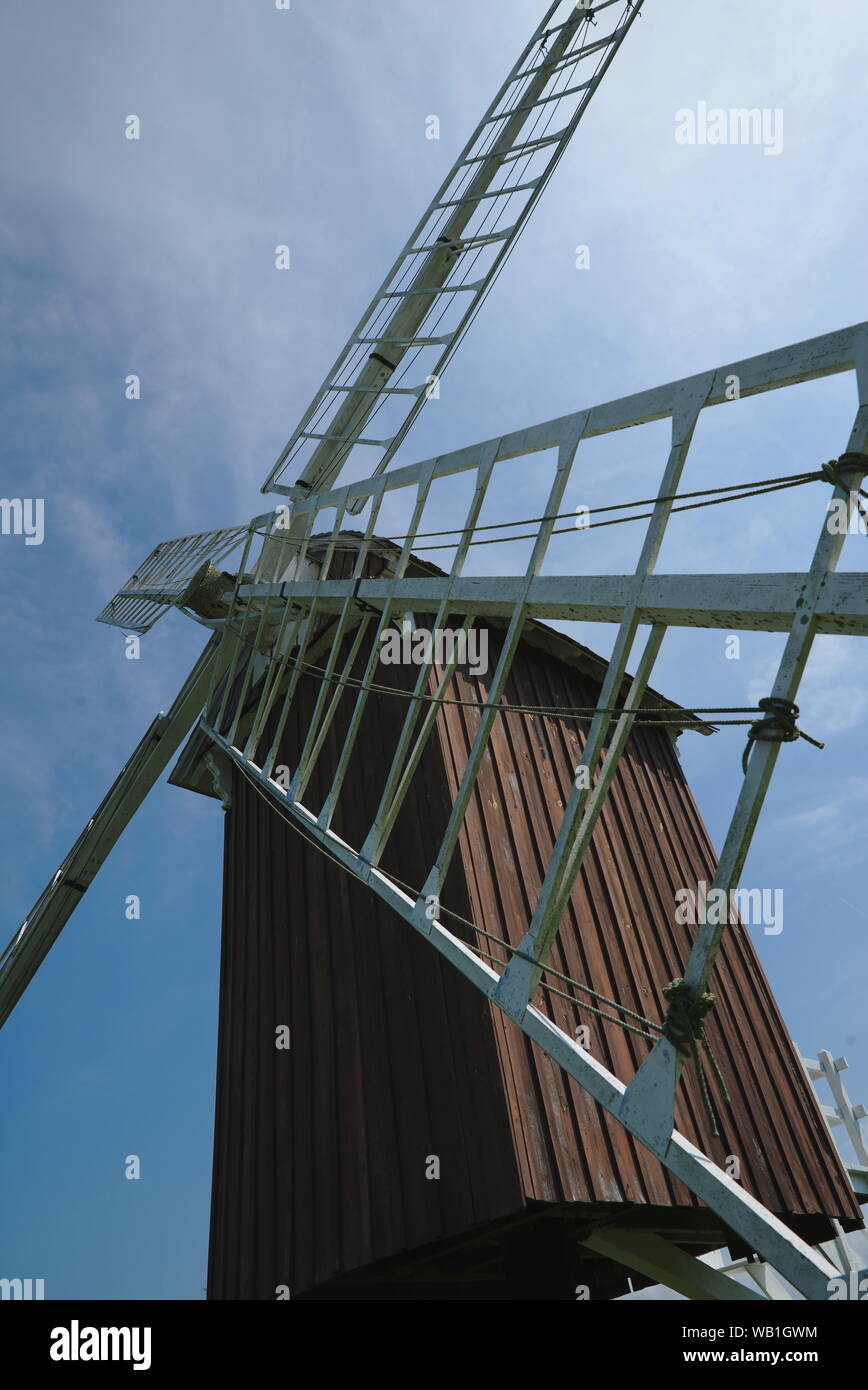 Mulino di grano mulino a vento. Spocott Windmill Village, Cambridge, MD, Stati Uniti d'America Foto Stock
