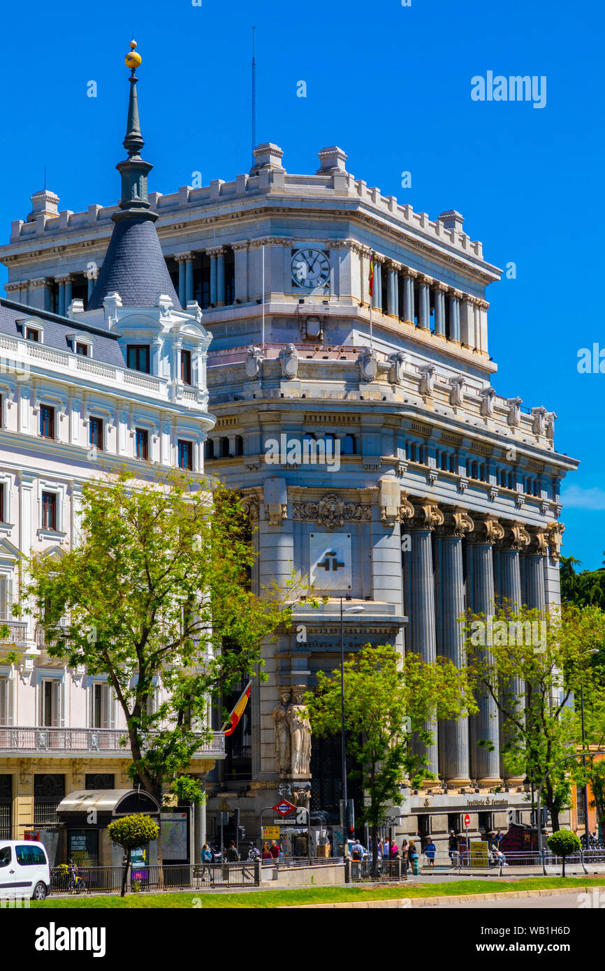 Edificio de las Cariatides, Madrid, Spagna, Sud ovest Europa Foto Stock