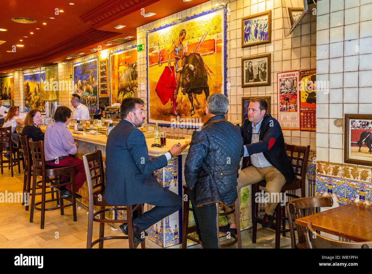 Ristorante, Madrid, Spagna, Sud ovest Europa Foto Stock