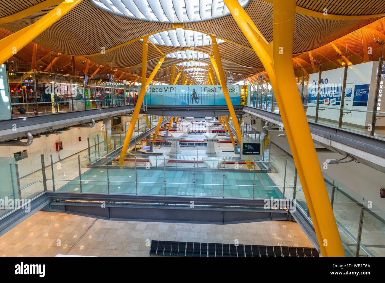 Madrid-Barajas Adolfo SUAREZ Aeroporto Madrid, Spagna, Sud ovest Europa Foto Stock