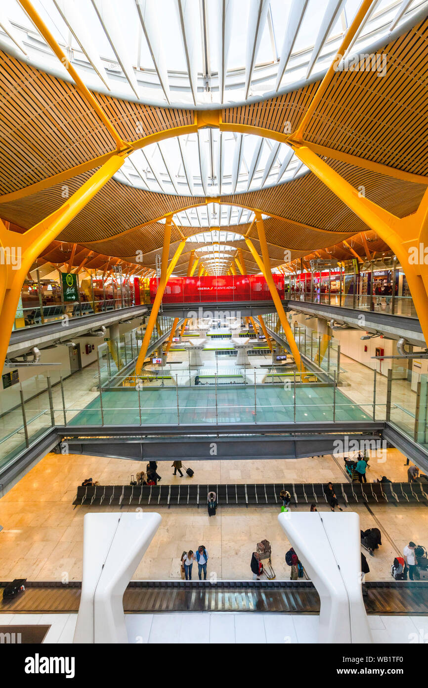 Madrid-Barajas Adolfo SUAREZ Aeroporto Madrid, Spagna, Sud ovest Europa Foto Stock