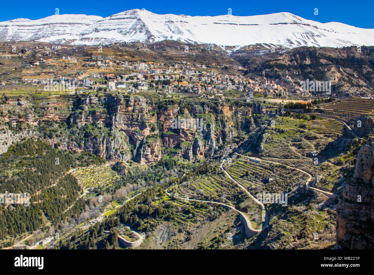 Bcharre, Libano Foto Stock