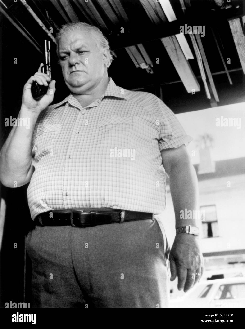 Charles Durning, sul set del film " stand alone ", New World Pictures, 1985 Foto Stock