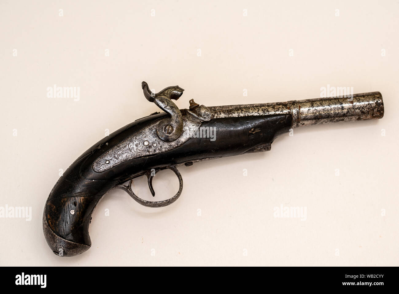 Un cappuccio a percussione pistola. Foto Stock