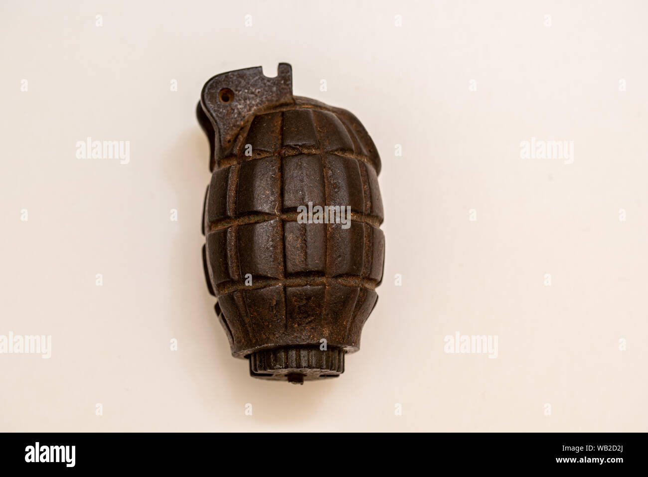 Un britannico mills bomb Hand Grenade Foto Stock
