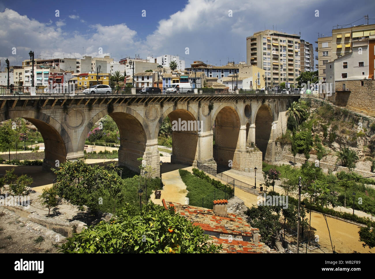 Vista di Villajoyosa. Provincia di Alicante. Spagna Foto Stock