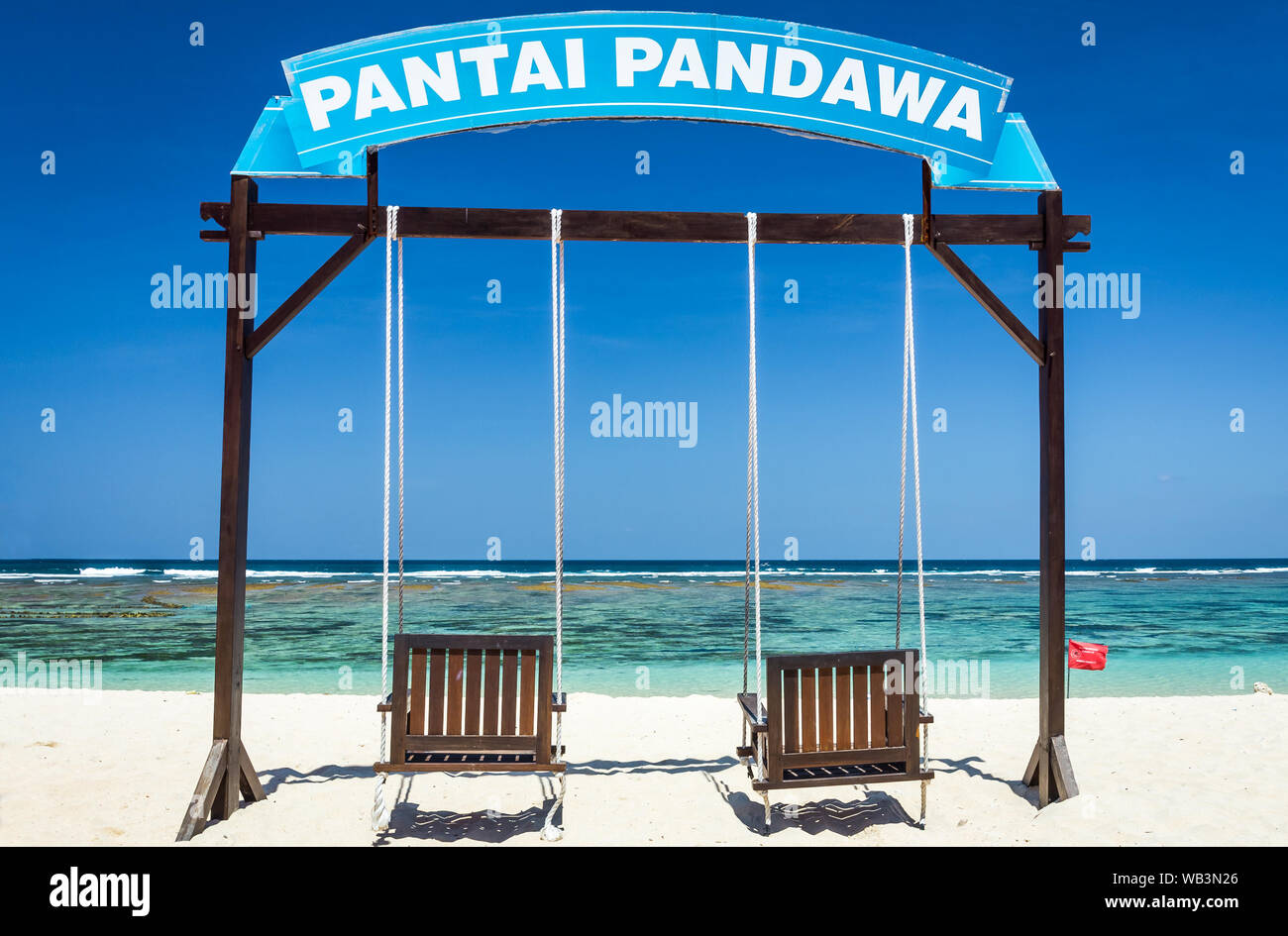 Patnai Pandawa beach sceneryon isola di Bali, Indonesia Foto Stock