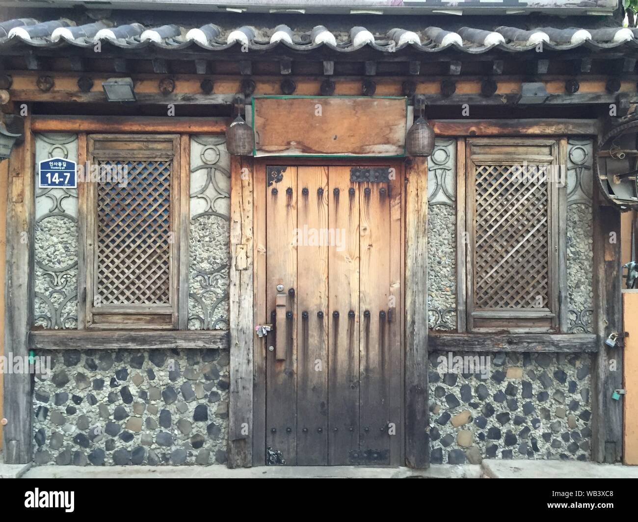 Seul viste sulla città, strade e templi in Corea del Sud Foto Stock