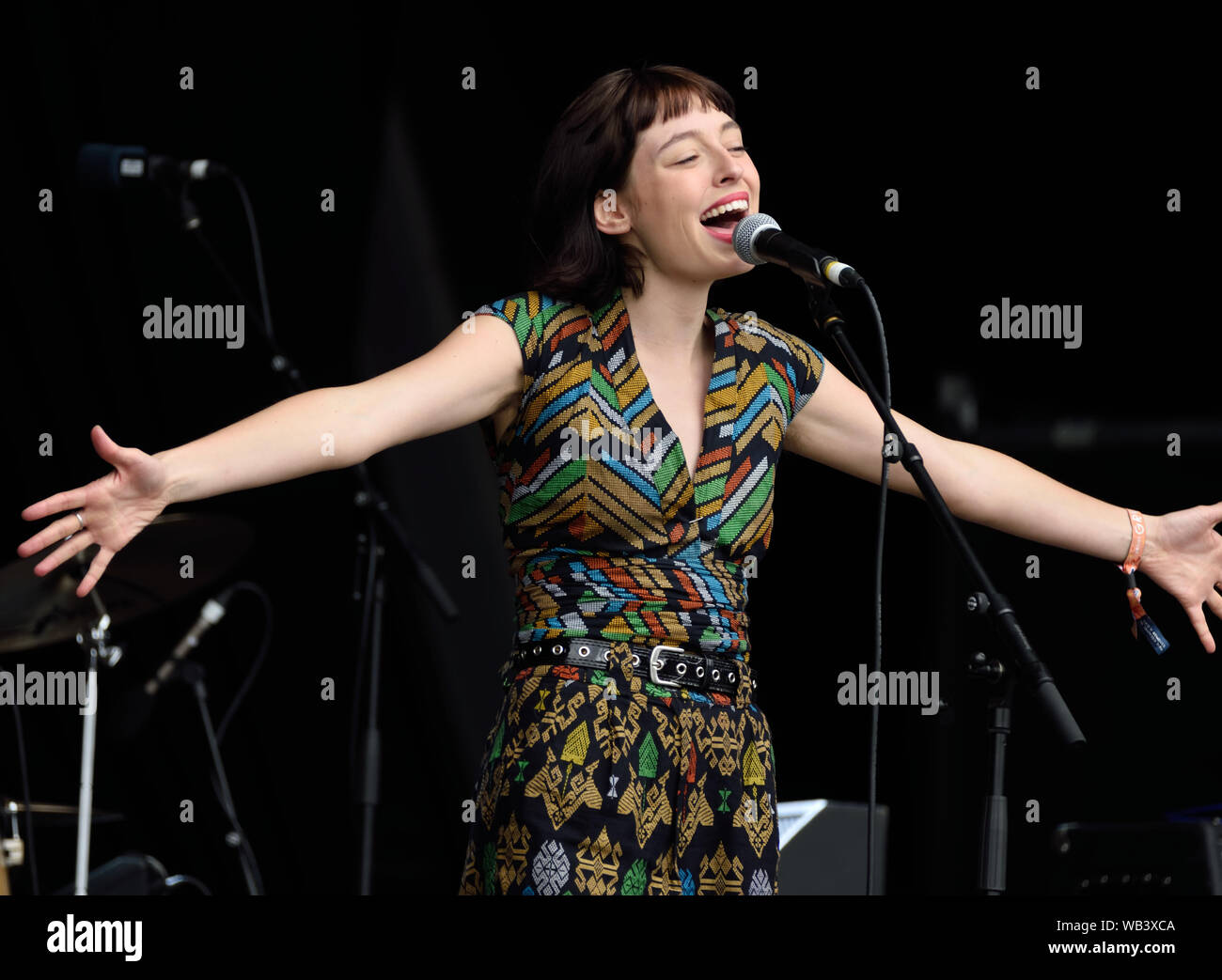 Stella Donnelly al Green Man Festival 2019. Foto Stock