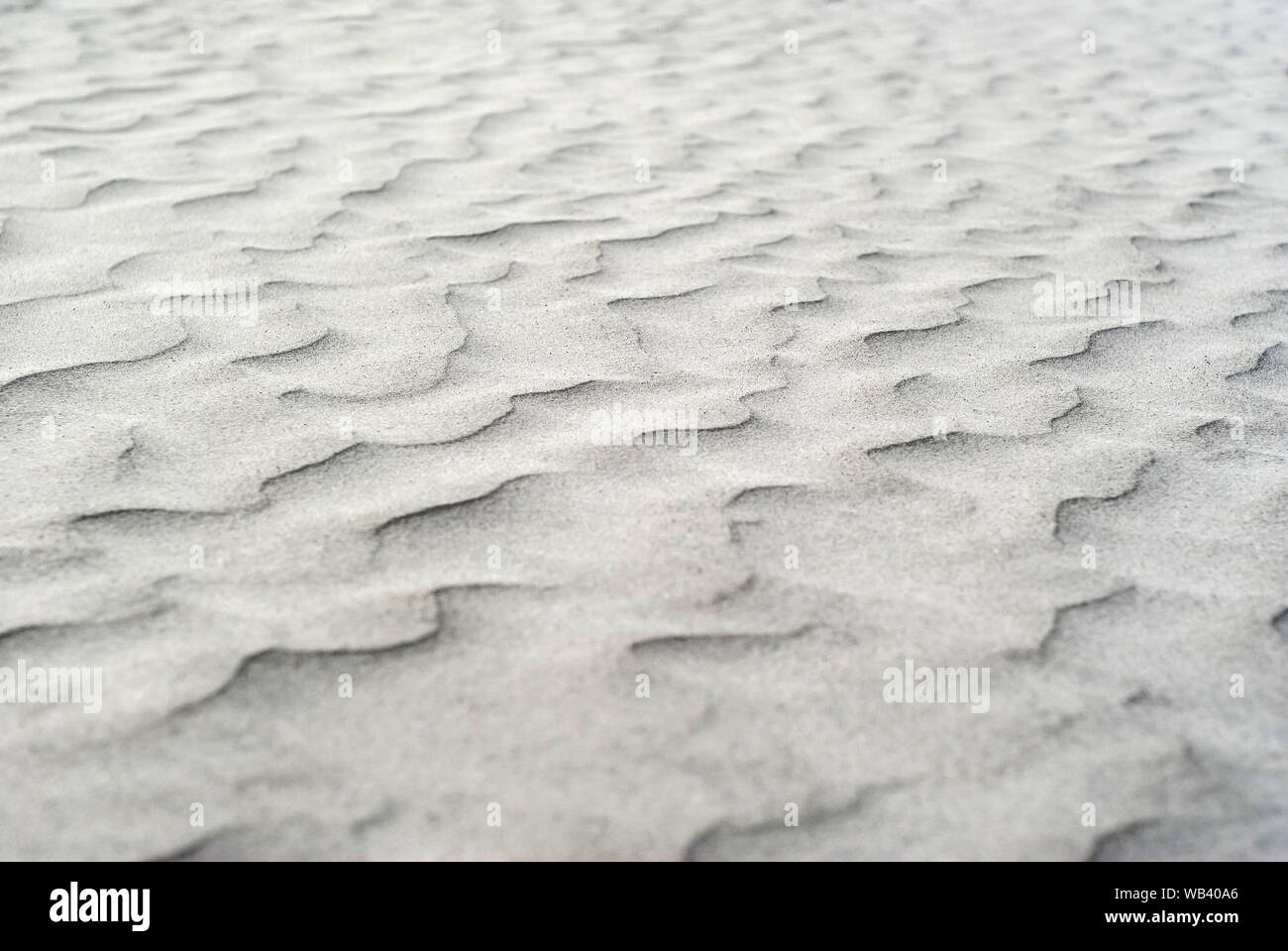 Sfondo - dune del deserto vicino, increspature sulla superficie di sabbia Foto Stock
