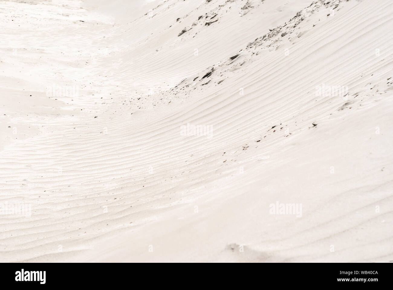 Sfondo - dune del deserto vicino, increspature sulla superficie di sabbia Foto Stock
