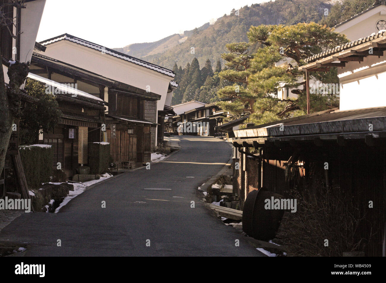 Viste di Tsumago e Magome villaggi in Giappone Foto Stock