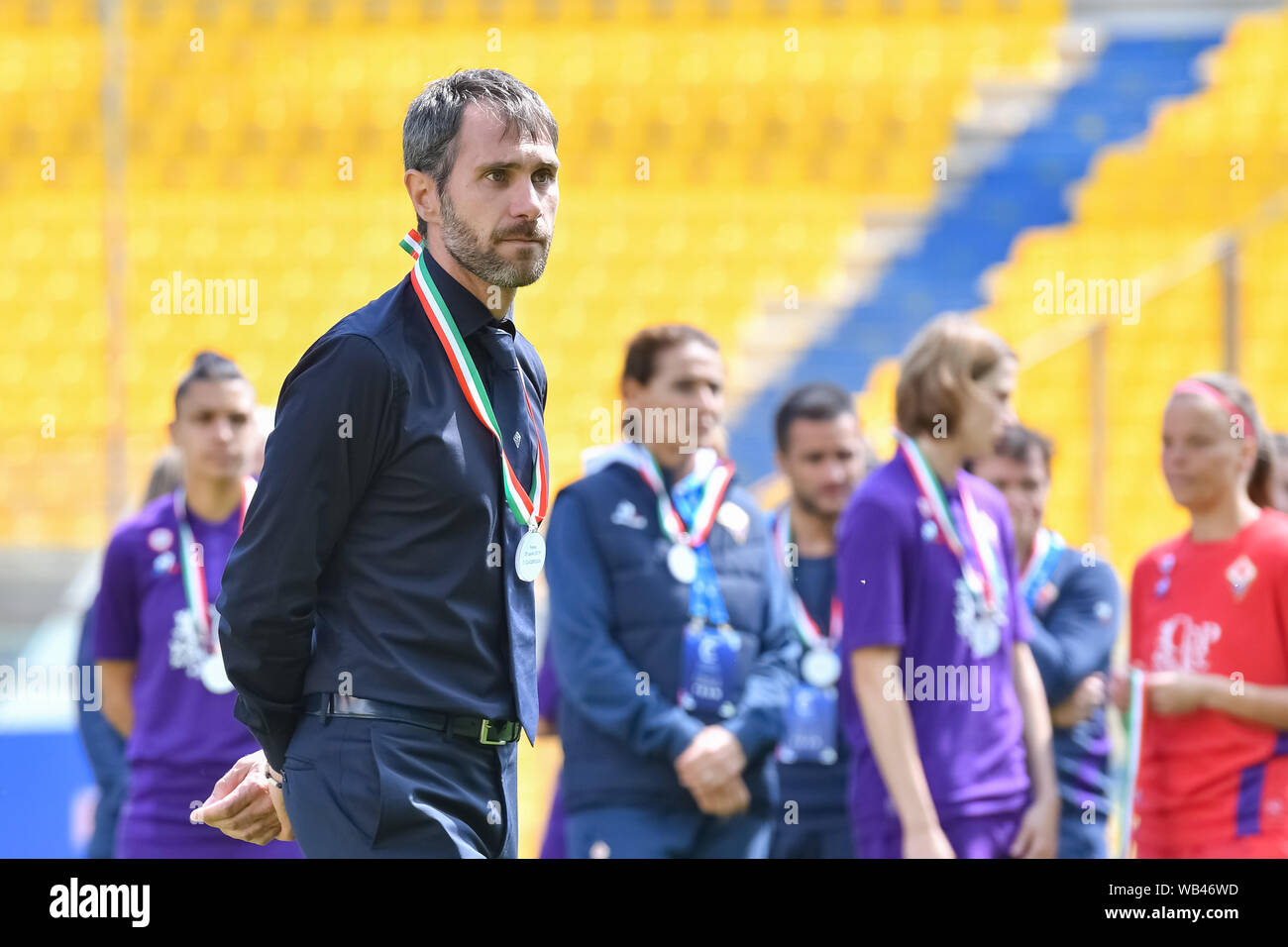 ANTONIO CINCOTTA durante la Fiorentina donna vs Juventus, Parma, Italia, 28 Apr 2019, Calcio Calcio Italiano Cup donne Foto Stock