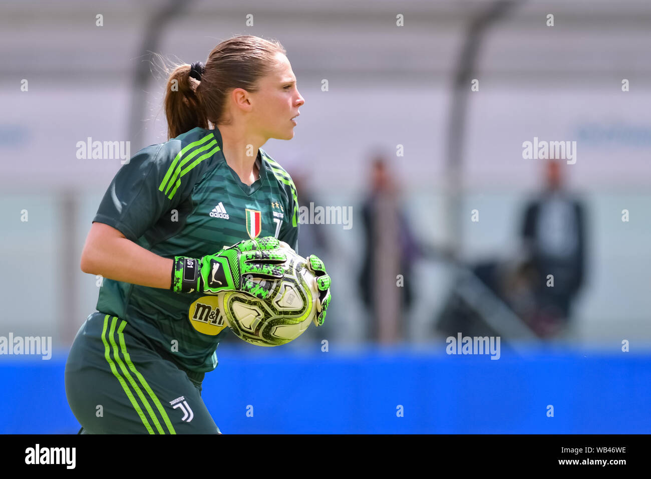 LAURA GIULIANI durante la Fiorentina donna vs Juventus, Parma, Italia, 28 Apr 2019, Calcio Calcio Italiano Cup donne Foto Stock
