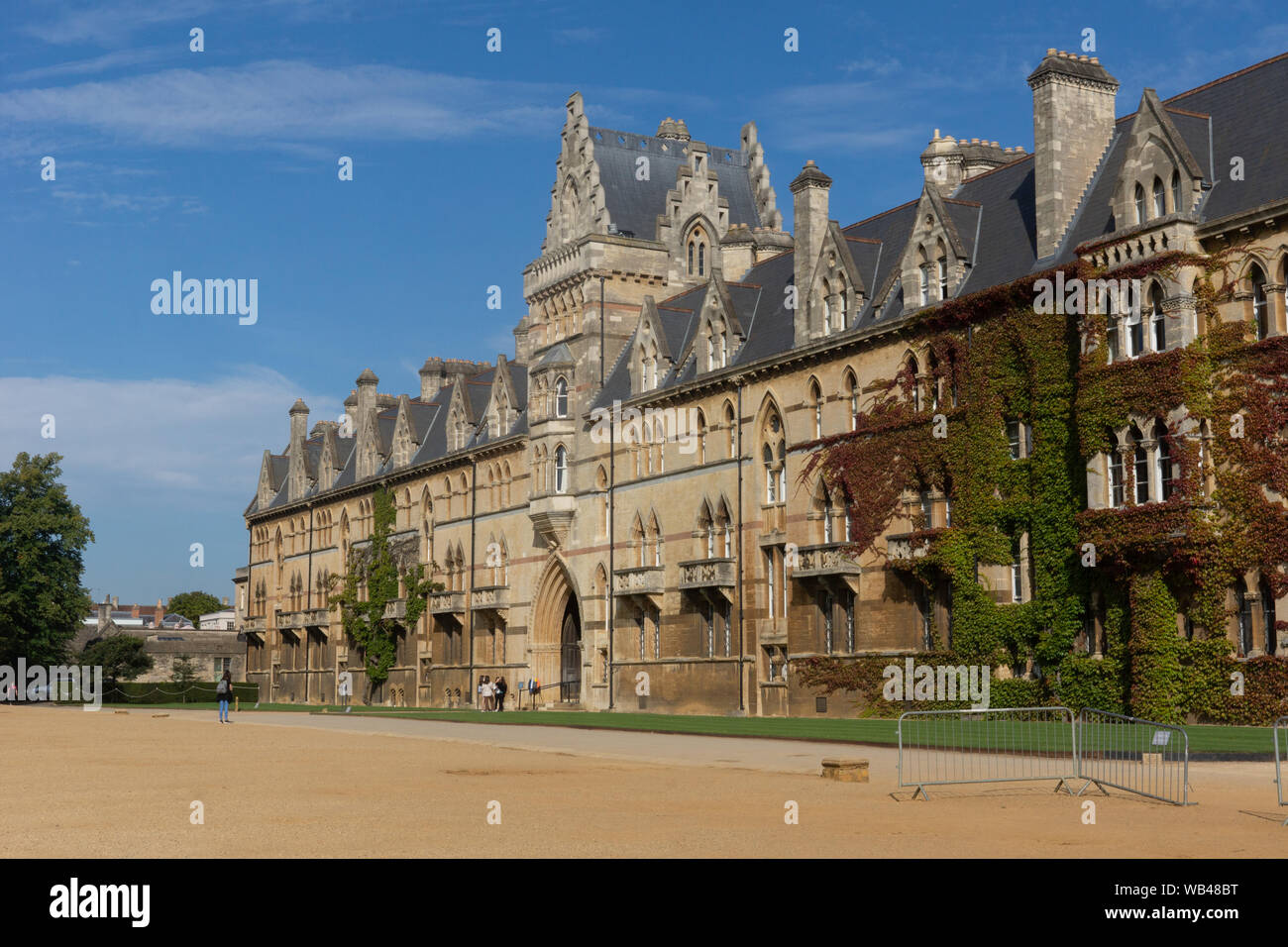 La parte posteriore del Christ Church College di Oxford, rivolta verso la Chiesa di Cristo Prato Foto Stock