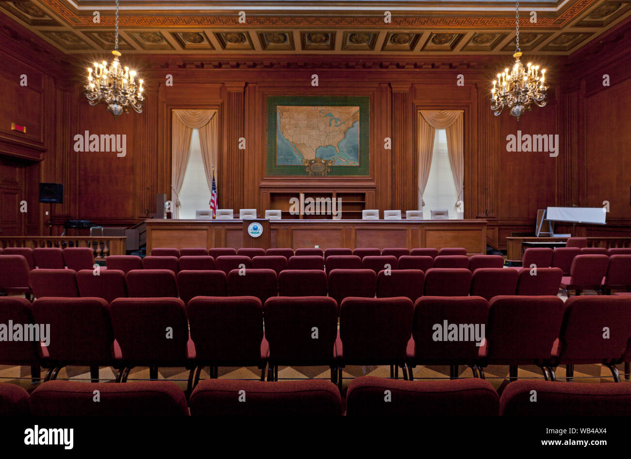 Audizione camera presso U.S. EPA sede; il William Jefferson Clinton Building-East Foto Stock