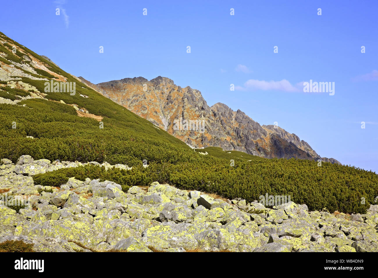 Valle dei Cinque Laghi vicino a Zakopane. Polonia Foto Stock