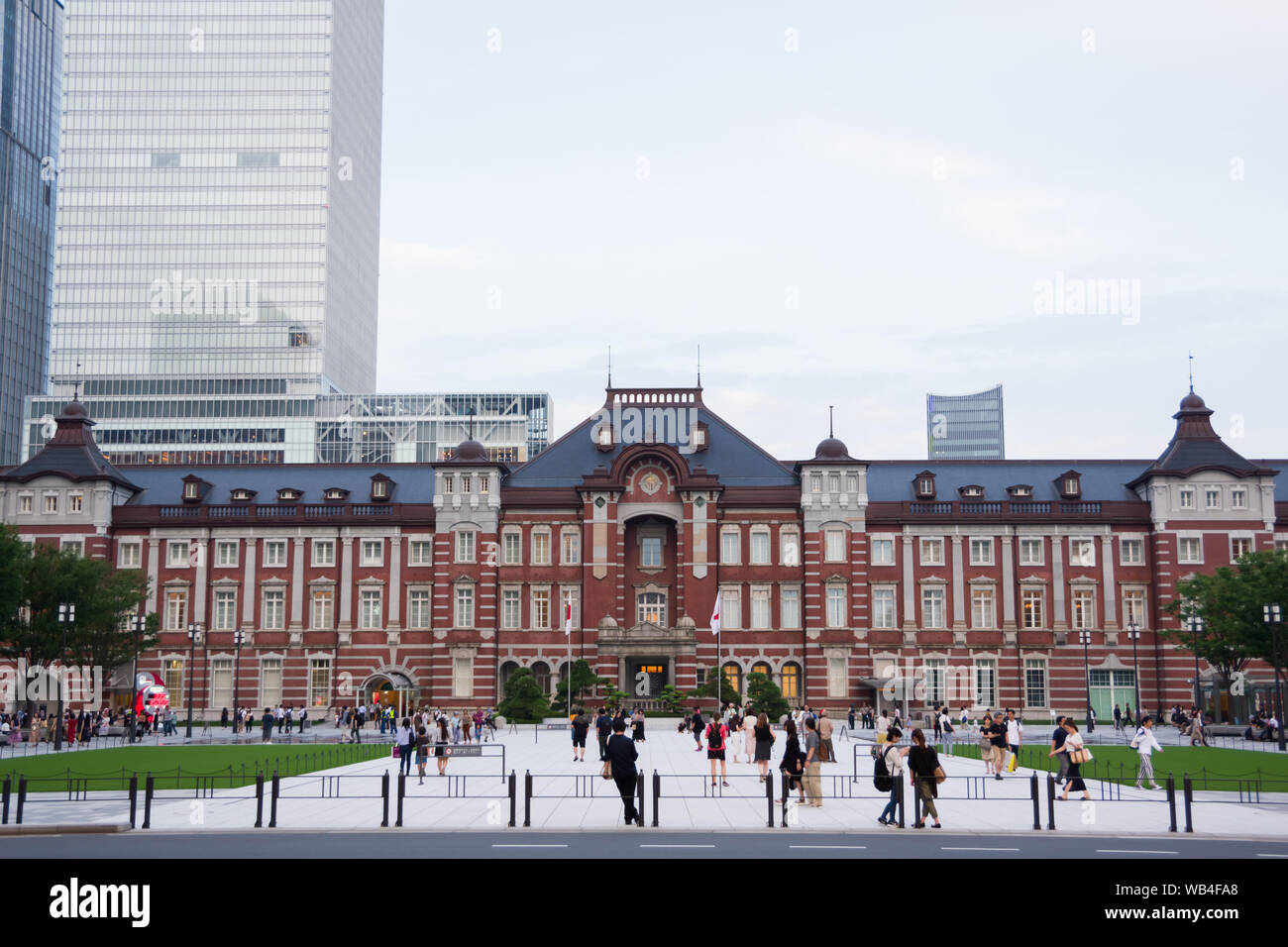 Tokyo, Giappone, 08/24/2019 , la parte anteriore della stazione di Tokyo marunouchi uscire. Foto Stock