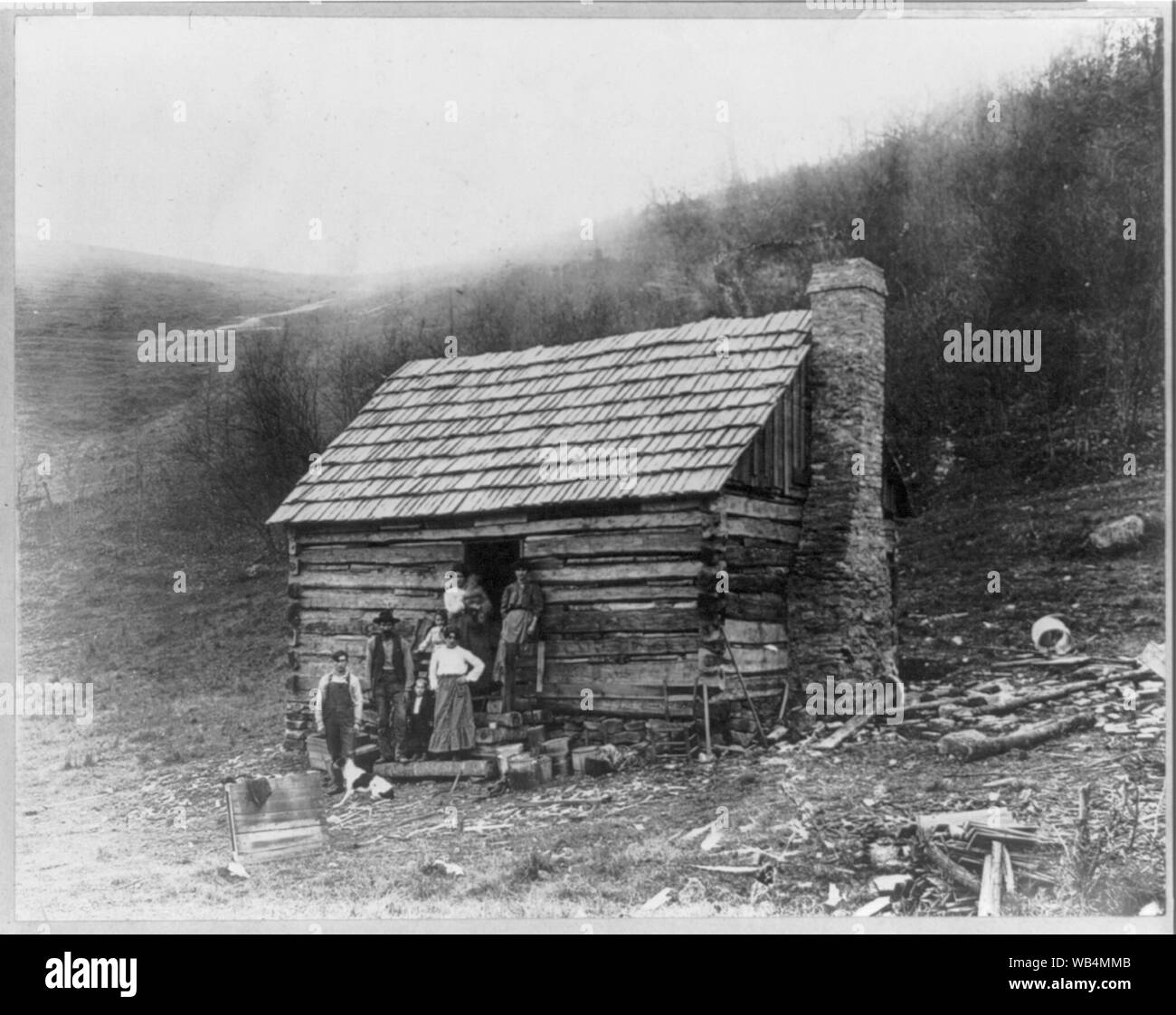 Istruzione - da queste abitazioni provengono gli studenti che frequentano il Lincoln Memorial University Abstract/medio: 1 stampa fotografica. Foto Stock