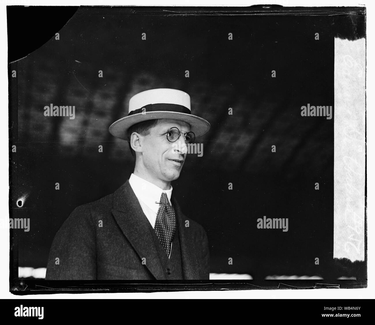 Edward [Eamon] De Valera Abstract/medio: 1, negativo : vetro ; 4 x 5 in. o più piccolo Foto Stock