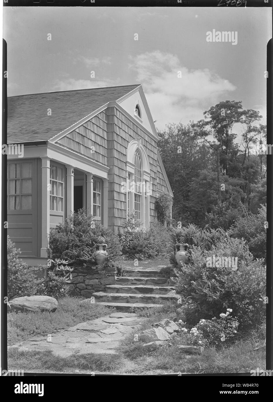 Edwin L. Howard, residence in Westport, Connecticut. Abstract/medio: Collezione Gottscho-Schleisner Foto Stock