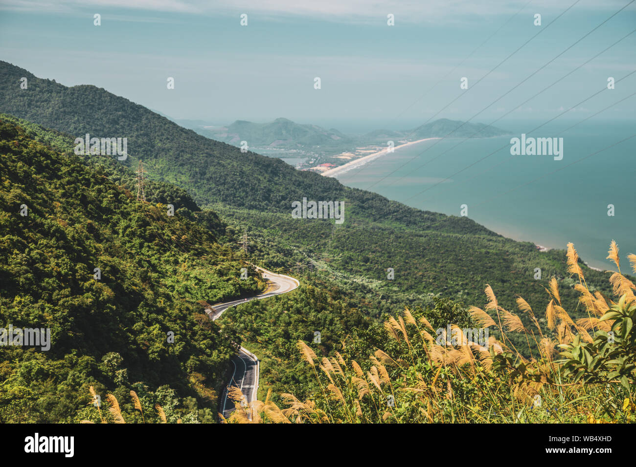 Hai Van pass a Danang, Vietnam centrale Foto Stock