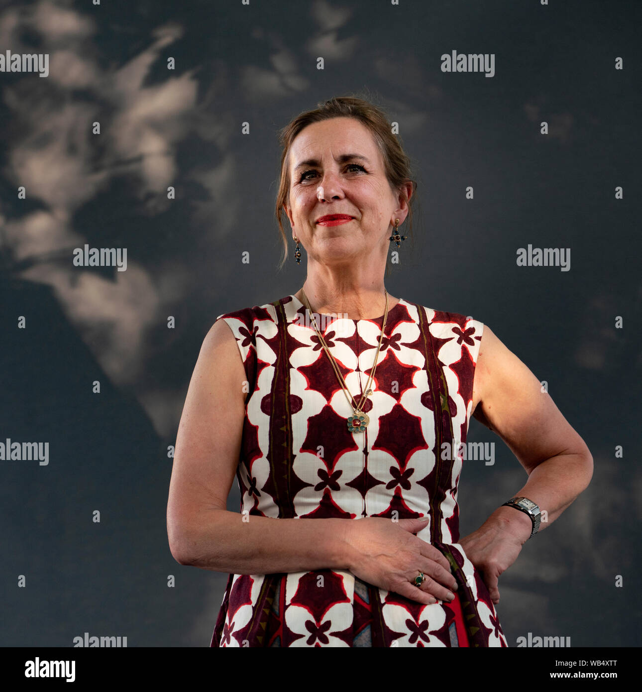 Edimburgo, Scozia, Regno Unito. 24 Ago, 2019. Kirsty Wark. Emittente televisiva Kirsty Wark è di nuovo libro, la Casa del Loch è un mistero di famiglia impostato sulle rive di Loch Doon. Credito: Iain Masterton/Alamy Live News Foto Stock