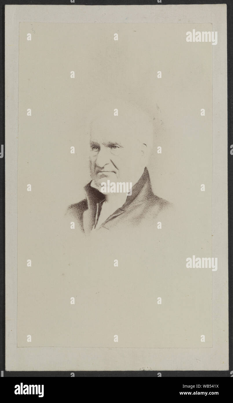 Elifelet Nott, presidente della Union College] / C. A. M. Taber, 99 State Street, Schenectady, N.Y Abstract/medio: 1 stampa fotografica : albume, su carte de visite monte ; 9.9 x 6.1 cm. Foto Stock