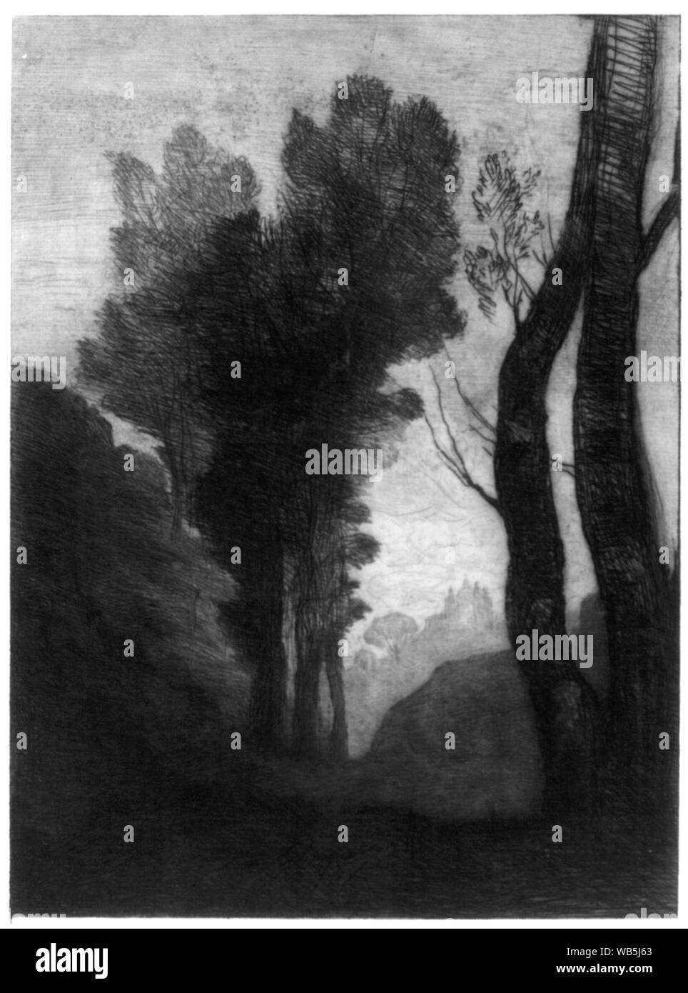 Dintorni di Roma Abstract/medio: 1 stampa : incisione. Foto Stock